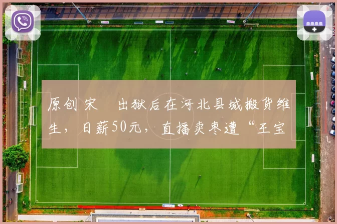 原创 宋喆出狱后在河北县城搬货维生,日薪50元,直播卖枣遭“王宝强”弹幕刷屏零成交,与昔日风光天差地别